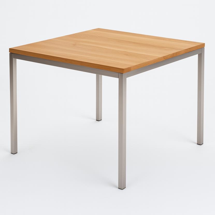 Couchtisch, Niro - Gr��e: 60 x 60 cm - Platte: Eiche