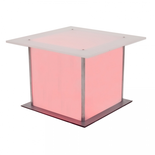 Couchtisch, Plexi, mit LED-Beleuchtung