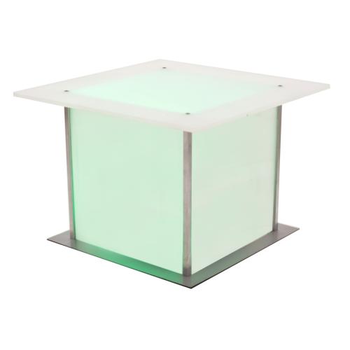 Couchtisch, Plexi, mit LED-Beleuchtung