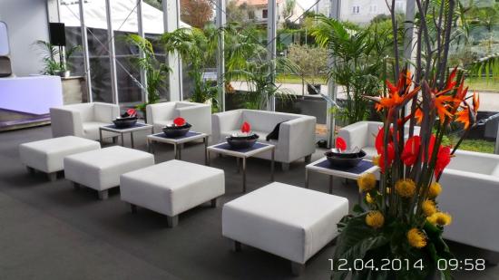 Ledersofa mit gleichhoher Seitenlehne - Gr��e: f�r 2 Personen - Farbe: wei�