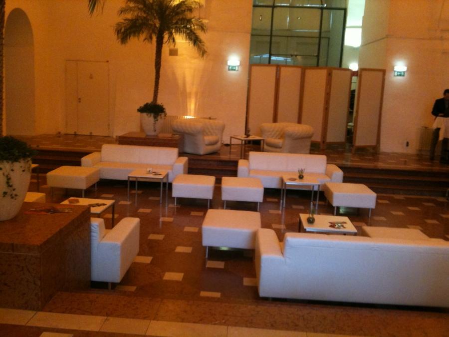 Lederhocker, 71 x 86 cm - Farbe: wei�