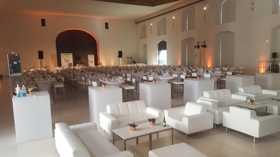 Lederhocker, 71 x 86 cm - Farbe: wei�