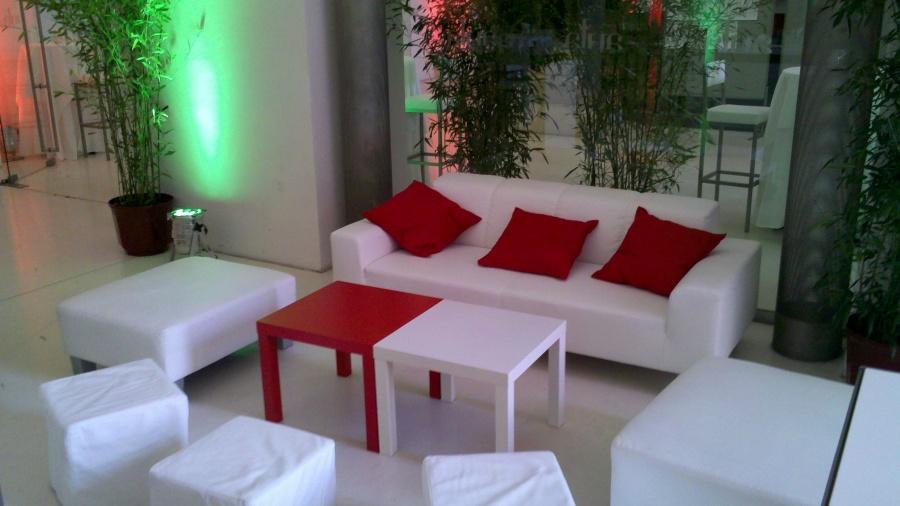 Sitzw�rfel, 40 x 40 cm - Variante: Leder, wei�