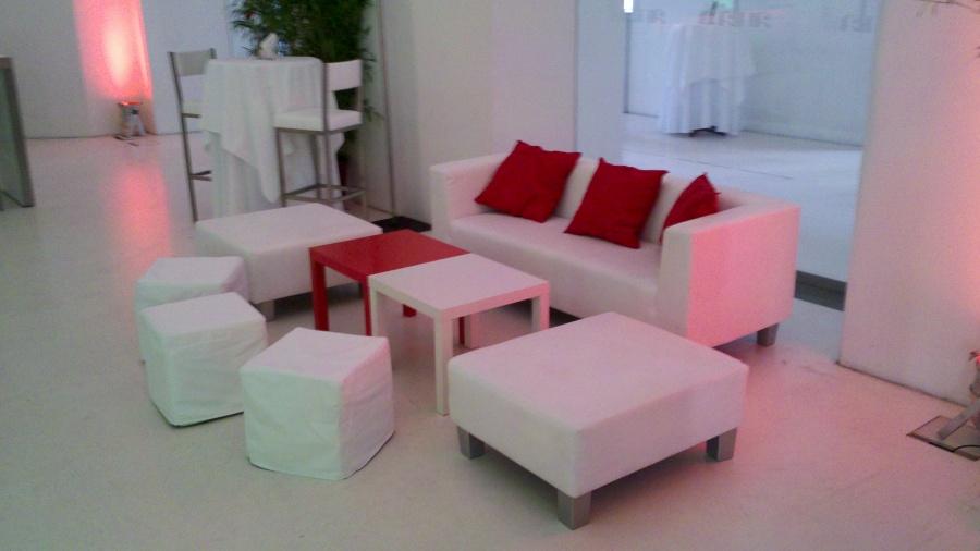 Sitzw�rfel, 40 x 40 cm - Variante: Leder, wei�