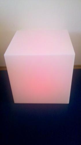 Plexicubo mit LED-Beleuchtung, 43 x 43 x 43 cm