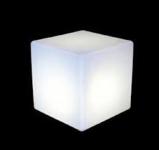 Plexicubo mit LED-Beleuchtung, 43 x 43 x 43 cm
