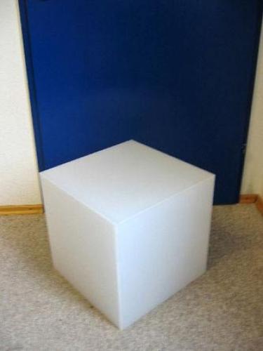 Plexicubo mit LED-Beleuchtung, 43 x 43 x 43 cm