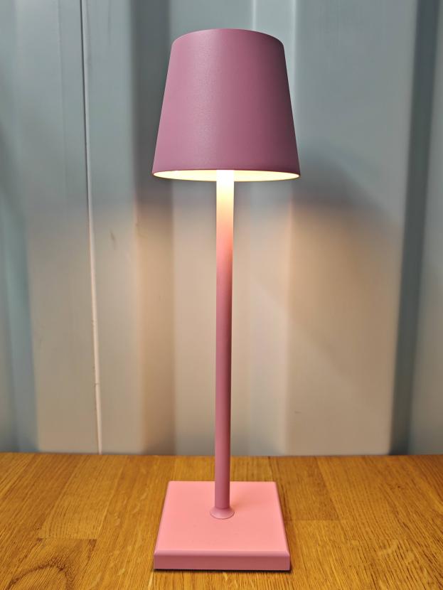 Tischlampe - Farbe: Rosa - Licht: Warmwei�