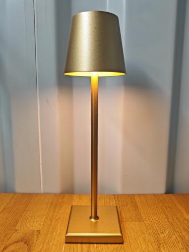 Tischlampe - Farbe: Gold - Licht: Warmwei�