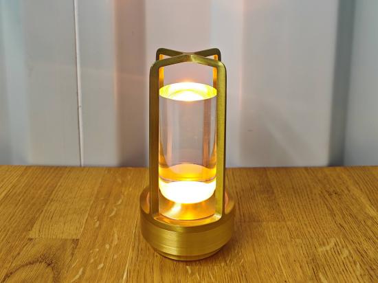 Tischlampe, Vintage - Farbe: Gold