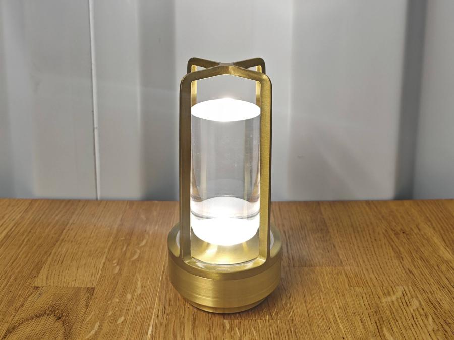 Tischlampe, Vintage - Farbe: Gold