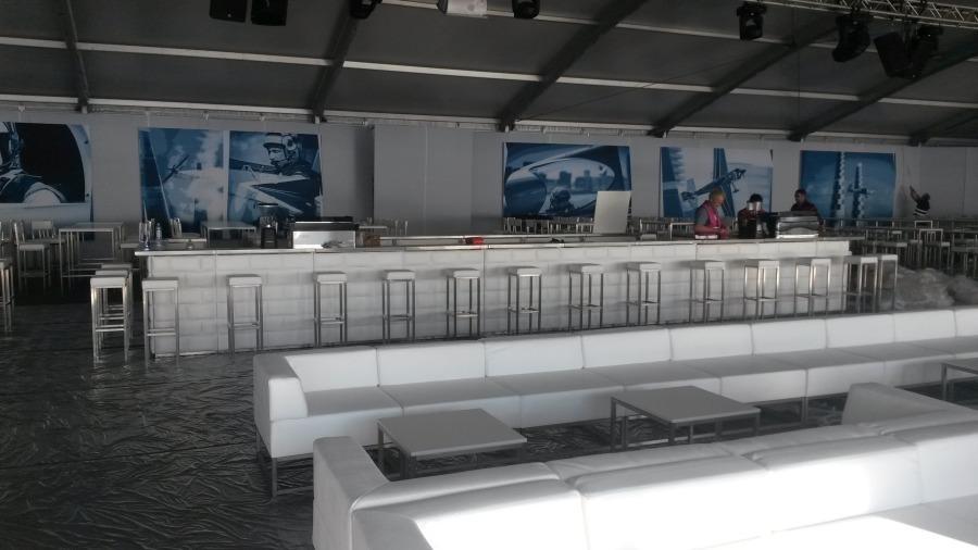 Sofamodul - Model: Ecklehne - �berzug: wei�es Kunstleder