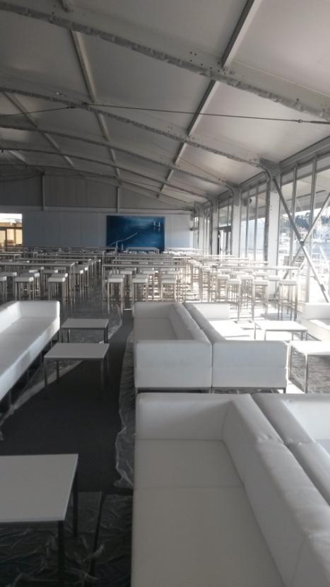 Sofamodul - Model: R�ckenlehne - �berzug: wei�es Kunstleder