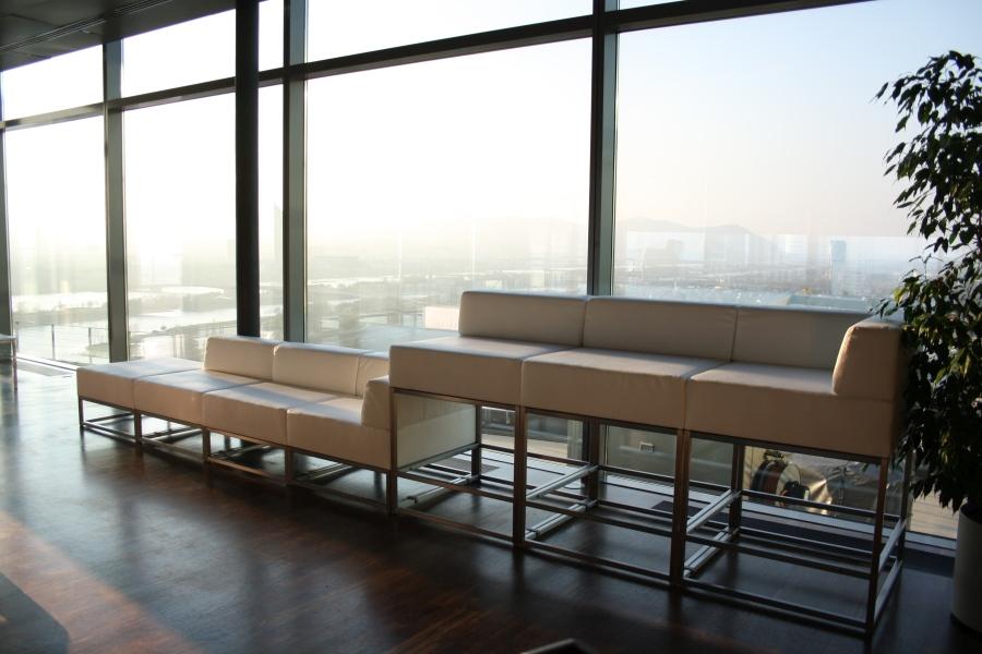 Sofamodul - Model: R�ckenlehne - �berzug: wei�es Kunstleder