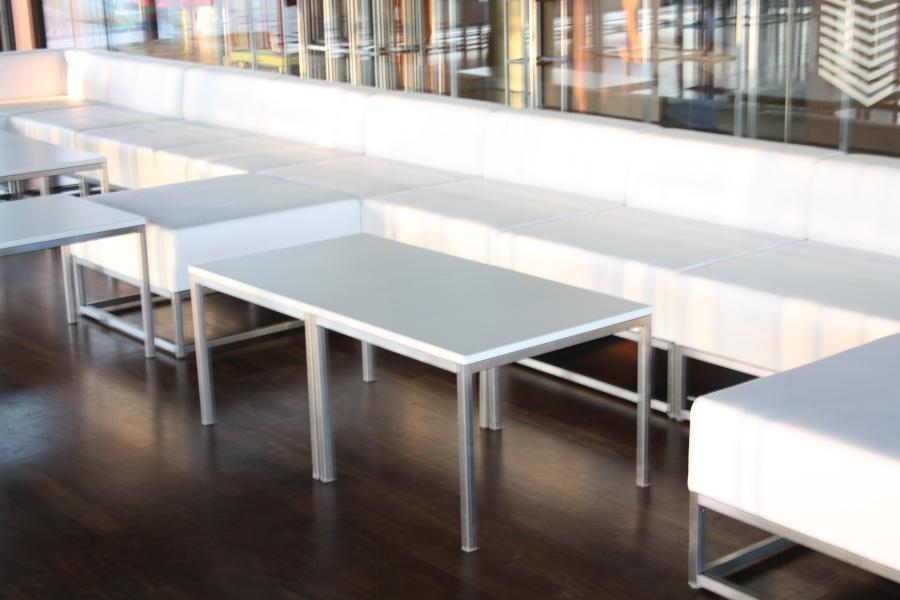 Sofamodul - Model: R�ckenlehne - �berzug: wei�es Kunstleder