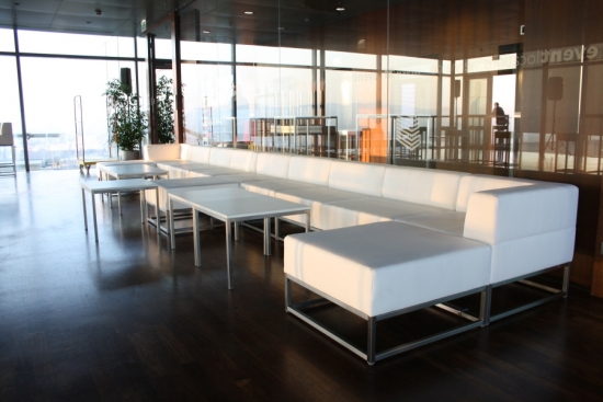 Sofamodul - Model: Hocker - �berzug: Wei�, FunctionFauxLeather