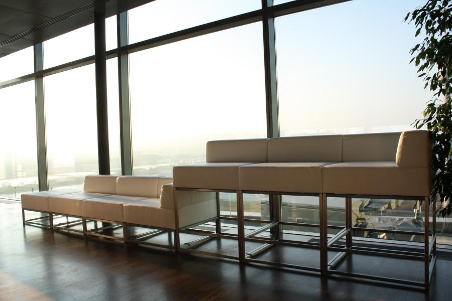 Sofamodul - Model: Hocker - �berzug: wei�es Kunstleder