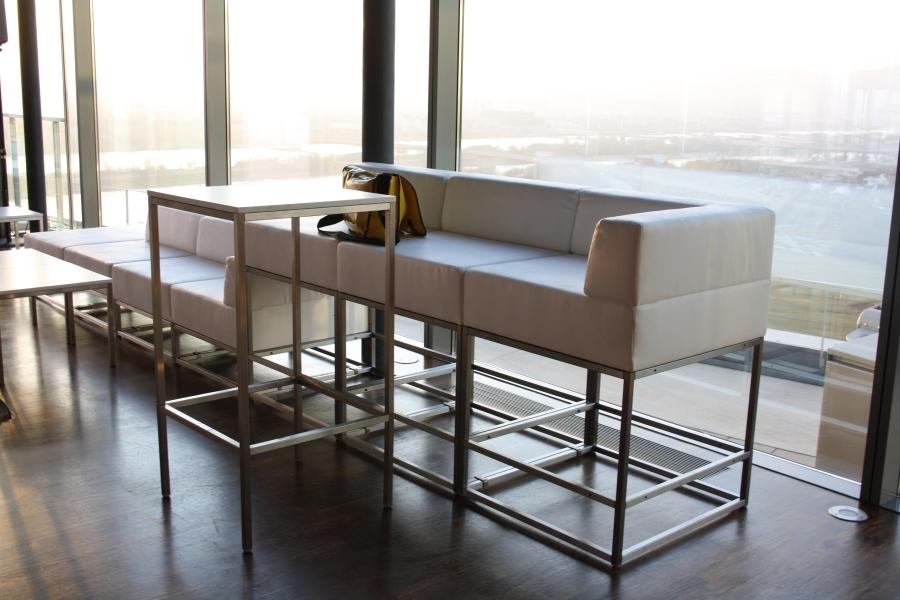 Sofamodul - Model: Hocker - �berzug: wei�es Kunstleder