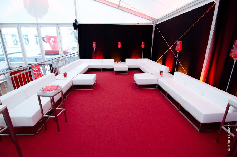 Sofamodul - Model: Hocker - �berzug: wei�es Kunstleder