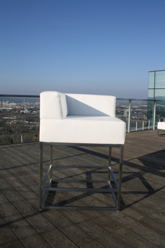 Lederhochsofa aus Modulen