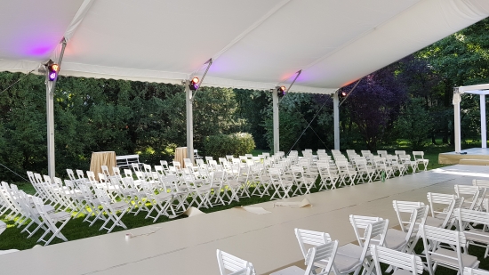 Gro�zelt hoch - Breite: 15 m - Seitenh�he: 4 m - Firsth�he: 6,51 m