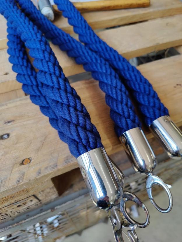 Kordel f�r Absperrst�nder, Chrom - Farbe: blau