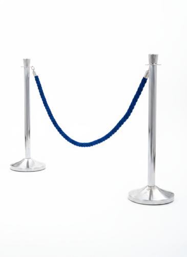 Kordel f�r Absperrst�nder, Chrom - Farbe: blau