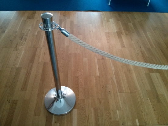 Kordel fr Absperrstnder, Chrom - Farbe: naturwei