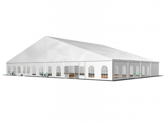 Gro�zelt - Breite: 30 m - Seitenh�he: 3 m - Firsth�he: 7,98 m