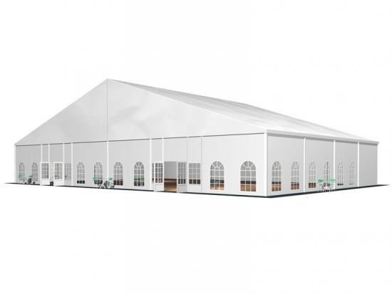 Gro�zelt hoch - Breite: 30 m - Seitenh�he: 4 m - Firsth�he: 8,98 m