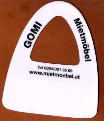 Garderobennummer aus Kunststoff