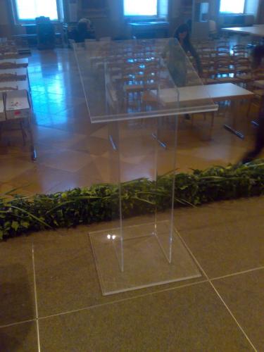 Rednerpult, Plexiglas, glasklar