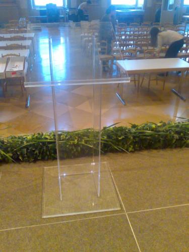 Rednerpult, Plexiglas, glasklar