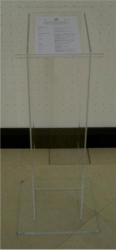 Rednerpult, Plexiglas, glasklar