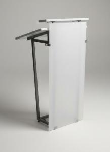 Rednerpult, Plexifront / Niro, wei