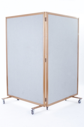 Paravent mit Stoffbespannung