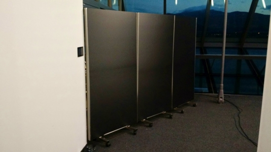 Paravent, 100 x 200 cm - Einschub: schwarz - Variante: einseitig