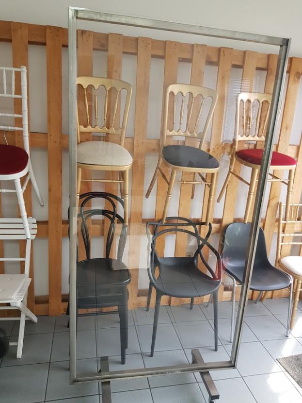 Paravent, 100 x 200 cm - Einschub: transparent - Variante: einseitig