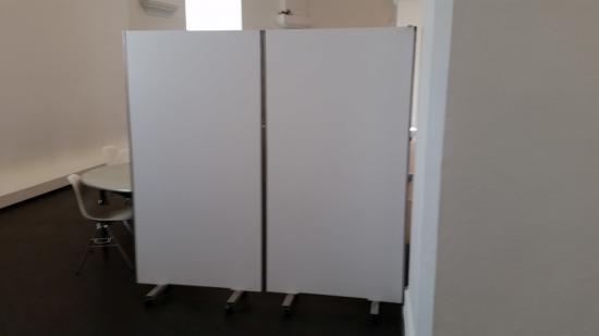 Paravent, 100 x 200 cm - Einschub: wei� - Variante: einseitig