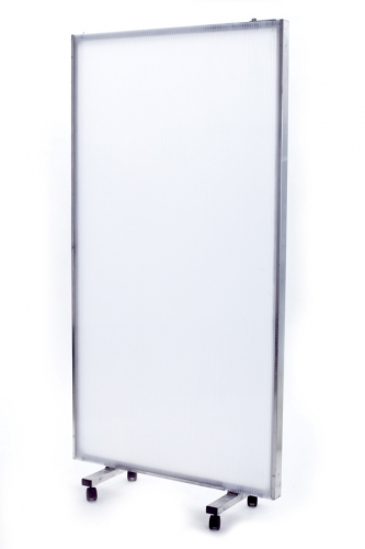 Paravent, 100 x 200 cm - Einschub: wei� - Variante: einseitig