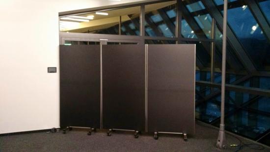 Paravent, 100 x 200 cm - Einschub: wei� - Variante: einseitig