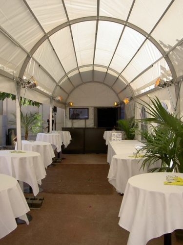 Walkway - Breite: 3 m - Seitenh�he: 2,30 m - Firsth�he: 3,80 m