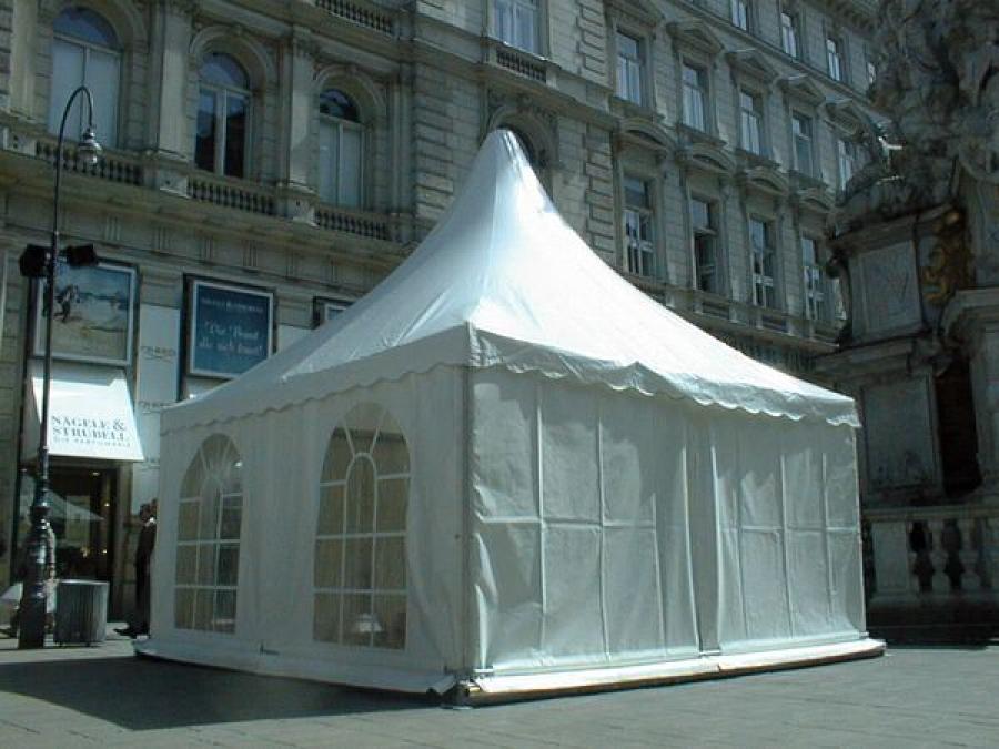 Spitzpagode - Ma�e: 5 x 5 m - Seitenh�he: 3 m - Firsth�he: 5,98 m