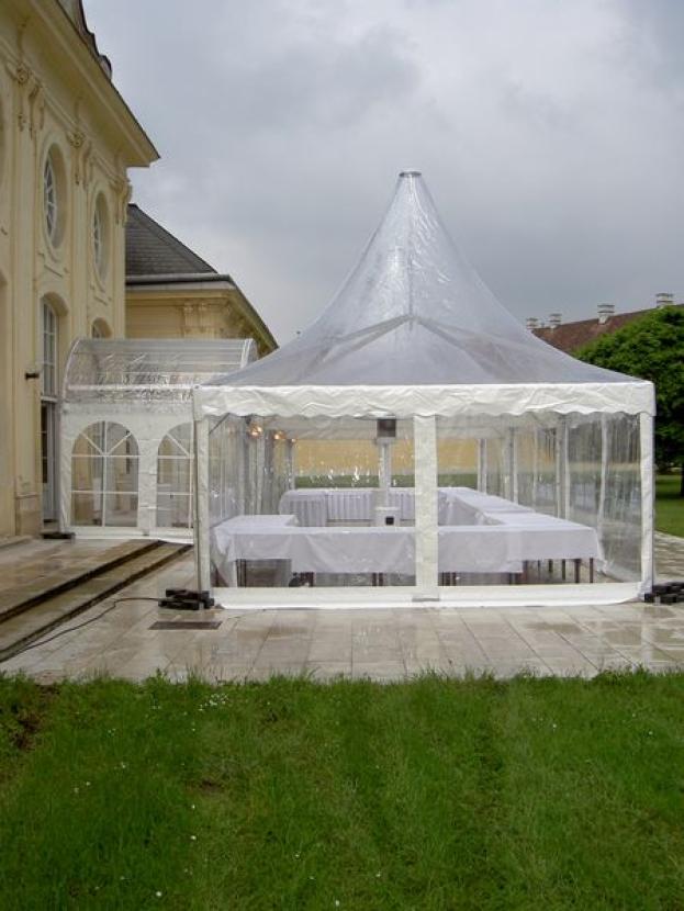 Spitzpagode - Ma�e: 5 x 5 m - Seitenh�he: 3 m - Firsth�he: 5,98 m