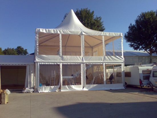 Spitzpagode, 10 x 10 m, 3 m Seitenh�he