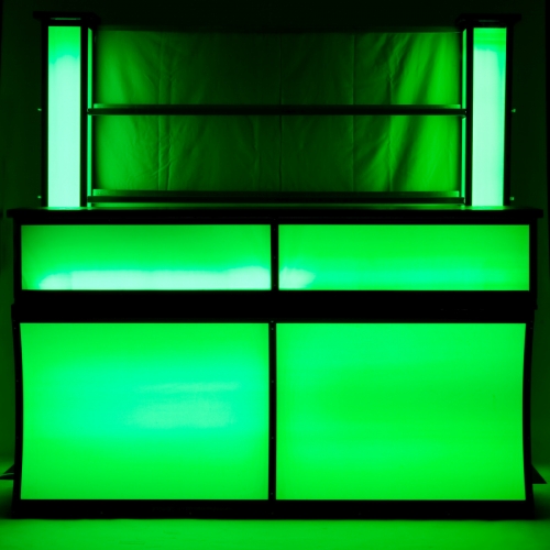 Bar mit LED-Beleuchtung und Plexifront, 2 lfm inkl. Gl�serregal