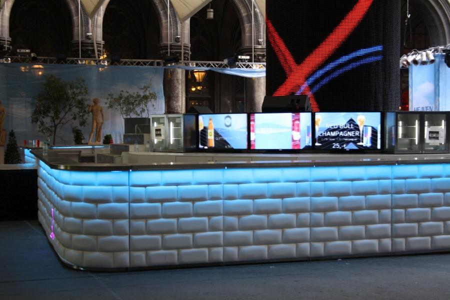 Nirobar - Element: Rundung / Abschluss - Front: Ziegelmuster - Farbe: wei� - Top: Niro