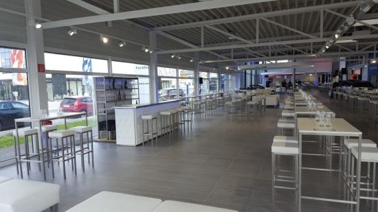 Nirobar - Element: Ecke / Abschluss - Front: Knopfmuster - Farbe: wei� - Top: Niro