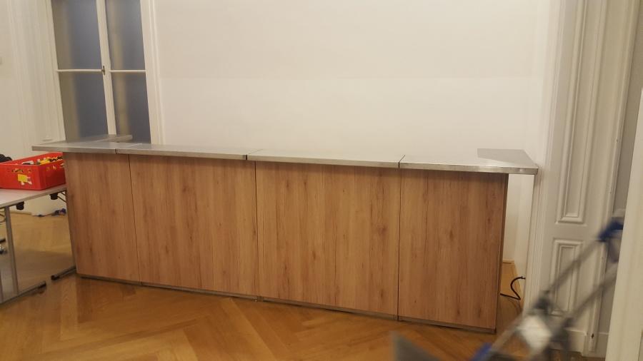 Nirobar, Element in Eichenoptik und LED-Beleuchtung, 100 cm