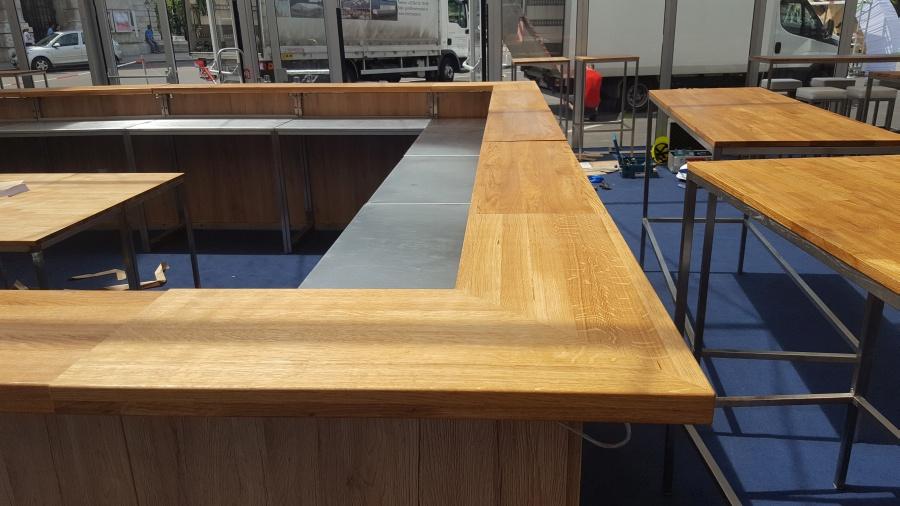 Nirobar, Element in Eichenoptik und LED-Beleuchtung, 100 cm